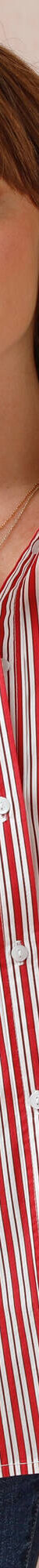 Chemisier rayé boutonné (blanc / rouge) Chemisier rayé boutonné (blanc / rouge)